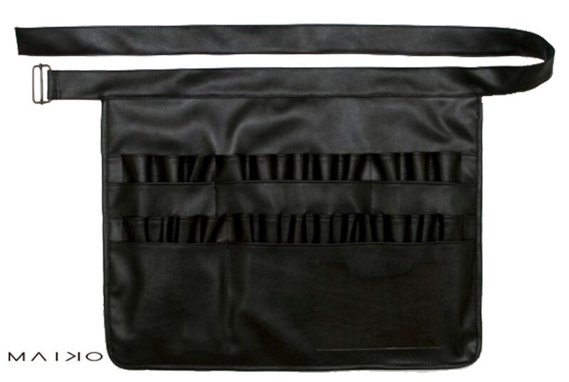 Set de brochas de maquillaje profesionales con manta de piel sintética Maiko